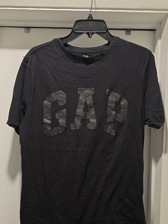 GAP Other - GAP Black Short-Sleeve Tee with Tonal Logo